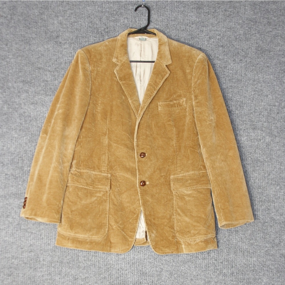 Urban Renewal Corduroy Blazer Mens M Tan Brown Sport Coat Jacket 42R